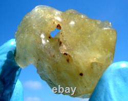 Libyan Desert Glass Meteorite Tektite impact specimen(350 crt)Natural Hole