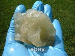 Libyan Desert Glass Meteorite Tektite impact specimen(350 crt)Natural Hole