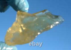 Libyan Desert Glass Meteorite Tektite impact specimen(360 ct) Super yellow Gem