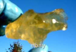 Libyan Desert Glass Meteorite Tektite impact specimen(360 ct) Super yellow Gem