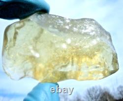 Libyan Desert Glass Meteorite Tektite impact specimen(365 ct)Dimples Gem AAAAA