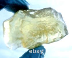 Libyan Desert Glass Meteorite Tektite impact specimen(365 ct)Dimples Gem AAAAA