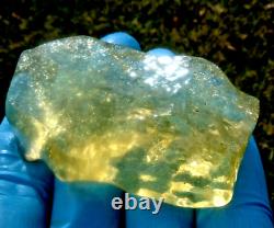 Libyan Desert Glass Meteorite Tektite impact specimen(365 ct)Dimples Gem AAAAA