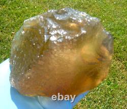 Libyan Desert Glass Meteorite Tektite impact specimen(3700 ct)Big Green 0.75 Kg