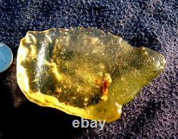 Libyan Desert Glass Meteorite Tektite impact specimen(370 crt)Flat Gem AAAAA