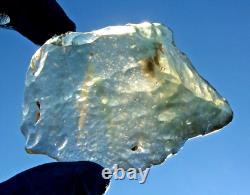 Libyan Desert Glass Meteorite Tektite impact specimen(370 crt)Flat Gem AAAAA