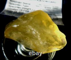 Libyan Desert Glass Meteorite Tektite impact specimen(375 crt)Soft Gem Top AAAA