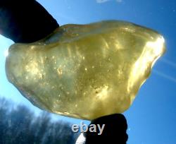 Libyan Desert Glass Meteorite Tektite impact specimen(375 crt)Soft Gem Top AAAA