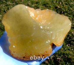 Libyan Desert Glass Meteorite Tektite impact specimen(3875 crt)(3/4Kg) Very Big