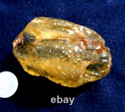 Libyan Desert Glass Meteorite Tektite impact specimen(390 crt) 2 Natural holes