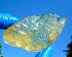 Libyan Desert Glass Meteorite Tektite impact specimen(395 ct)Dimples Super GEM