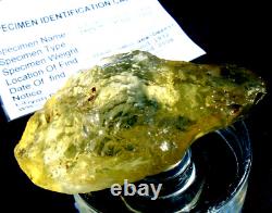 Libyan Desert Glass Meteorite Tektite impact specimen(395 ct)Dimples Super GEM