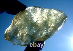 Libyan Desert Glass Meteorite Tektite impact specimen(395 ct)Dimples Super GEM