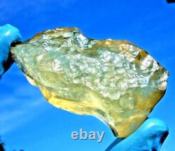 Libyan Desert Glass Meteorite Tektite impact specimen(400 crt) Super Gem AAAAA+