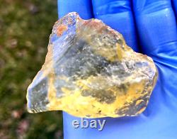 Libyan Desert Glass Meteorite Tektite impact specimen(400 crt)Super Gem AAAA