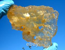 Libyan Desert Glass Meteorite Tektite impact specimen(405 crt)- 7 Natural Holes