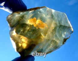 Libyan Desert Glass Meteorite Tektite impact specimen(425 crt)Best Gem AAAAA+