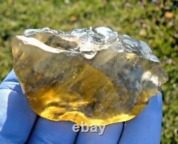 Libyan Desert Glass Meteorite Tektite impact specimen(425 crt)Best Gem AAAAA+