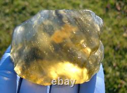 Libyan Desert Glass Meteorite Tektite impact specimen(425 crt)Best Gem AAAAA+