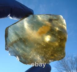 Libyan Desert Glass Meteorite Tektite impact specimen(425 crt)Best Gem AAAAA+