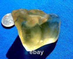 Libyan Desert Glass Meteorite Tektite impact specimen(425 crt)Soft yellow AAAA+