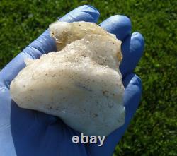 Libyan Desert Glass Meteorite Tektite impact specimen(425 ct) White Nice Shape