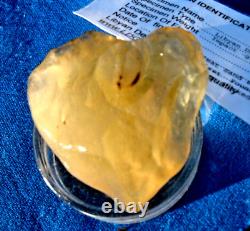 Libyan Desert Glass Meteorite Tektite impact specimen(430 ct) Heart Shape