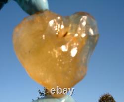 Libyan Desert Glass Meteorite Tektite impact specimen(430 ct) Heart Shape