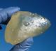 Libyan Desert Glass Meteorite Tektite Impact Specimen(435 Crt)dimples Yellow Gem