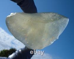 Libyan Desert Glass Meteorite Tektite impact specimen(435 crt)Dimples Yellow Gem