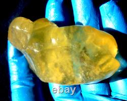 Libyan Desert Glass Meteorite Tektite impact specimen(435 ct)Nice Gem Top AAAA