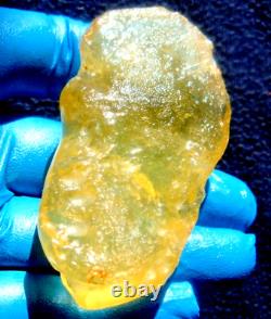 Libyan Desert Glass Meteorite Tektite impact specimen(435 ct)Nice Gem Top AAAA