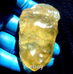 Libyan Desert Glass Meteorite Tektite impact specimen(435 ct)Nice Gem Top AAAA