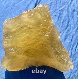 Libyan Desert Glass Meteorite Tektite impact specimen(4435 crt)Very big (887 g)