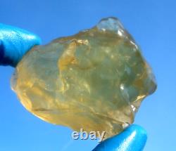 Libyan Desert Glass Meteorite Tektite impact specimen(450 crt)Dimples Best Gem