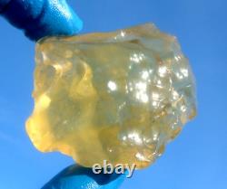 Libyan Desert Glass Meteorite Tektite impact specimen(450 crt)Dimples Best Gem