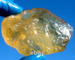 Libyan Desert Glass Meteorite Tektite impact specimen(450 crt)Dimples GEM AAAAA