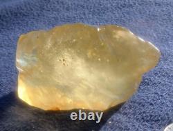 Libyan Desert Glass Meteorite Tektite impact specimen(450 crt)Dimples GEM AAAAA