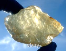 Libyan Desert Glass Meteorite Tektite impact specimen(450 crt)Dimples GEM AAAAA