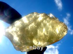 Libyan Desert Glass Meteorite Tektite impact specimen(450 ct) yellow Gem AAAA+