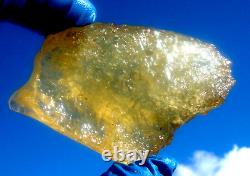 Libyan Desert Glass Meteorite Tektite impact specimen(450 ct) yellow Gem AAAA+