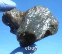 Libyan Desert Glass Meteorite Tektite impact specimen(455 crt) Super Rare- Gray