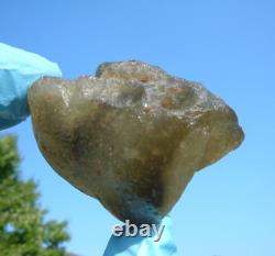 Libyan Desert Glass Meteorite Tektite impact specimen(460 crt)Dimples Green Gem