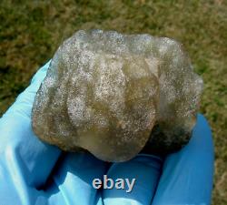 Libyan Desert Glass Meteorite Tektite impact specimen(460 crt)Dimples Green Gem