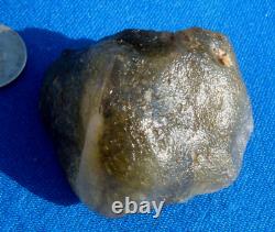 Libyan Desert Glass Meteorite Tektite impact specimen(460 crt)Dimples Green Gem