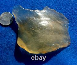 Libyan Desert Glass Meteorite Tektite impact specimen(460 crt)Flat Soft Gem A+