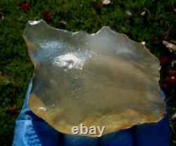 Libyan Desert Glass Meteorite Tektite impact specimen(460 crt)Flat Soft Gem A+