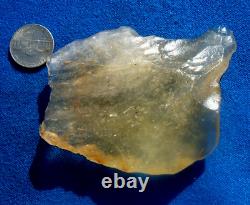 Libyan Desert Glass Meteorite Tektite impact specimen(460 crt)Flat Soft Gem A+