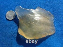 Libyan Desert Glass Meteorite Tektite impact specimen(460 crt)Flat Soft Gem A+