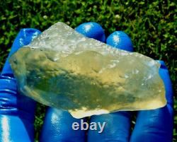 Libyan Desert Glass Meteorite Tektite impact specimen(465 crt)Dimples Gem AAA+